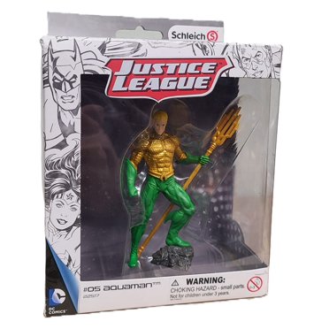Schleich DC Comics Justice League Aquaman #05 4-inch Action Figure with Trident