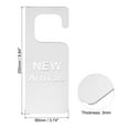 thumbnail image 2 of Uxcell 9.84" Door Hanger Sign Engraved Acrylic Sign Door Tag for Store Shop Silver, 2 of 6