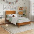 thumbnail image 1 of Pasadena Twin Solid Wood Low Profile Platform Bed in Light Toffee, 1 of 13