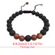 thumbnail image 3 of Minnieouse Pulseras a juego de moda, difusora de rocas de negra mate ajustable, cuentas de oración, accesorios para mujeres, regalos para Ropa, zapatos y accesorios Miscelánea Arena perlada Minnieouse AP008879-10, 3 of 6