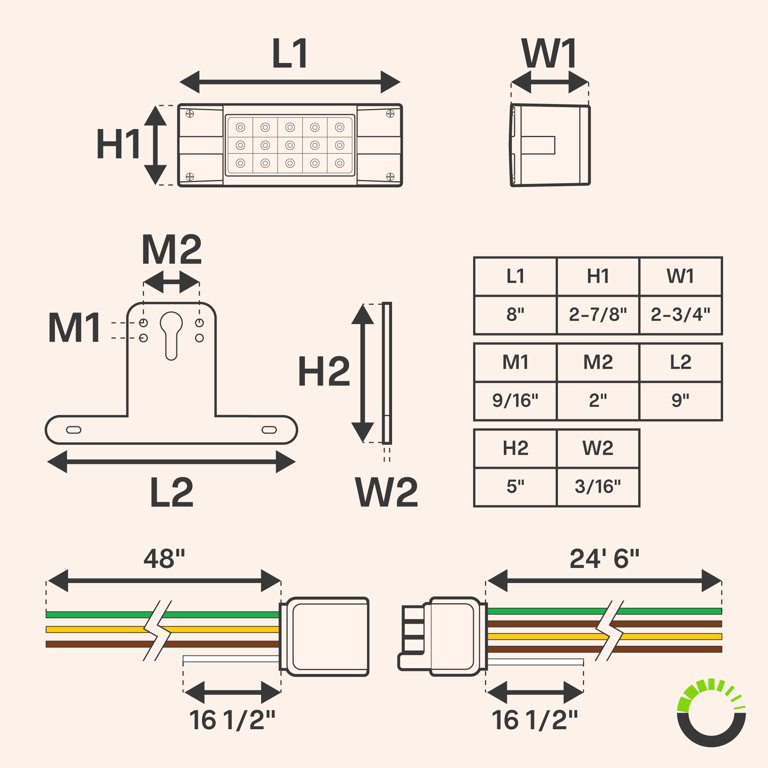 LED Trailer Tail Light Kit [34 High-Vis LEDs] [IP67, 47% OFF