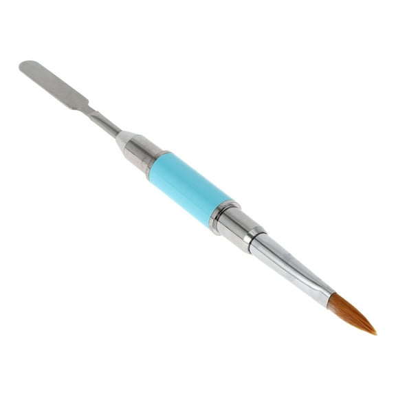 1 Pc Double Head Nail Painting Brushes for Polish Painting Gradient Light Blue