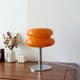 thumbnail image 3 of Lámpara de mesa de tarta de huevo para niñas, luz suave de bajo consumo, linda lámpara de mesa de vidrio, lámpara de escritorio USB para dormitorio, interruptor de botón USB, naranja, 3 of 10