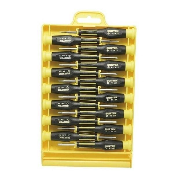 Juego de 15 Destornilladores de Precisión Combinado Surtek DJY03