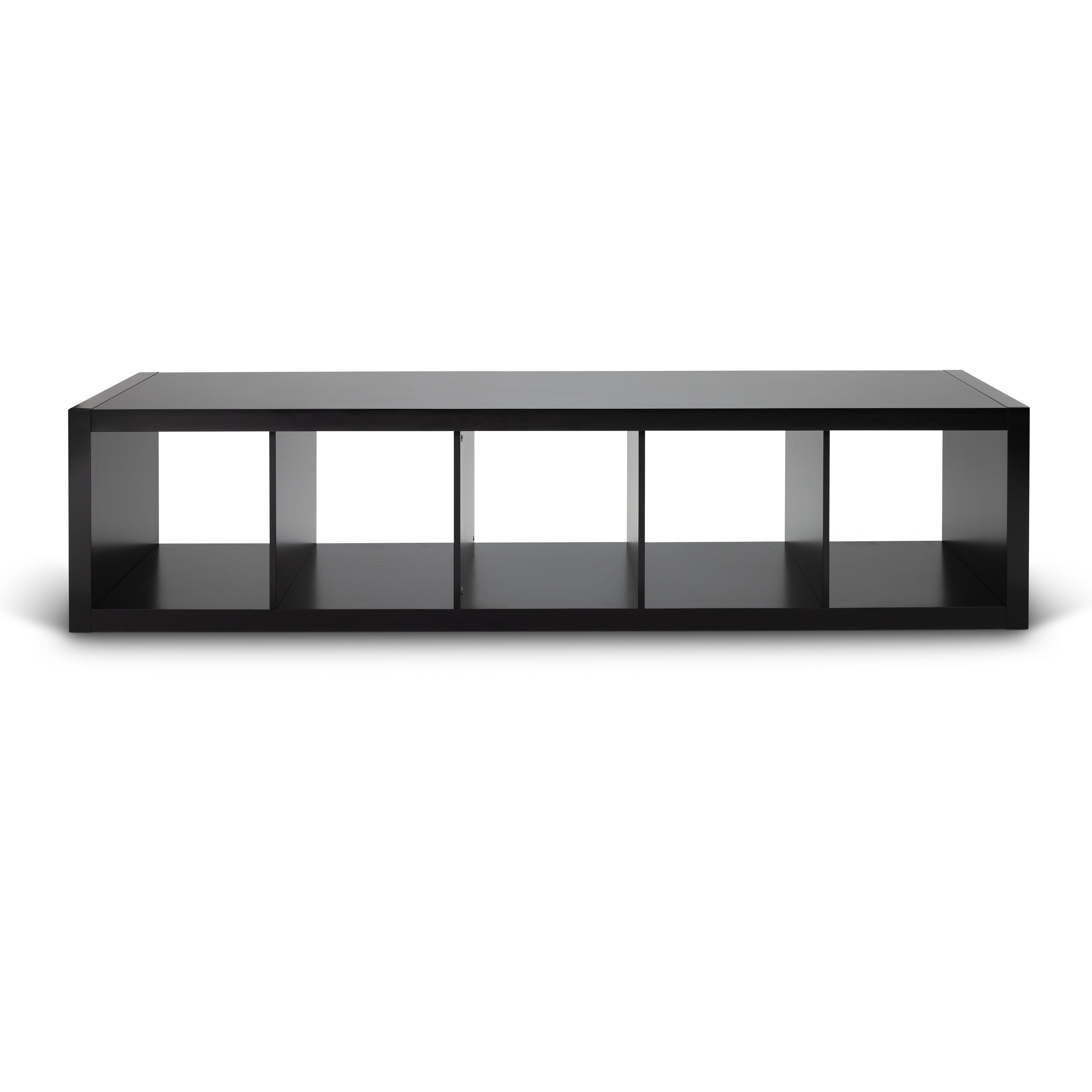 Better Homes & Gardens 5 Cube Vertical Storage Organizer, Solid Black