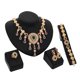 thumbnail image 1 of Qarigey 4 Uds. Conjunto de joyería para mujer, collar con incrustaciones de diamantes de imitación de aleación, anillo, pulsera, pendientes, regalo Ropa, zapatos y accesorios Miscelánea, 1 of 8