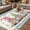 Blue, variant on Easter Outdoor Rug for Patio/Deck/Porch, Non-Slip Large Area Rug 5 x 7 Ft, Funny Bunny Ear Gnomes Colorful Eggs Flowers Plaid Indoor Outdoor Rugs Washable Area Rugs, Camping Rug Carpet Runner