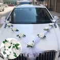 thumbnail image 4 of Juego de decoración de rosas con flores delanteras para coche de boda, suministros de adorno DIY para eventos de fiestas de coches de boda, accesorios para fotos florales de rosas artificial, 4 of 5