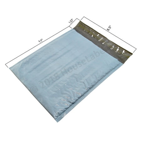 - 25 Bags Size 2 8.5” x 12” Poly BUBBLE Mailers Padded Shipping Envelopes Plastic Self Sealing Mailing Bags 8.5x11 interior