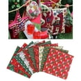 thumbnail image 3 of 10 piezas de tela de tema navideño flor pájaros campanas impresas Zulema coser tela de algodón, 3 of 8