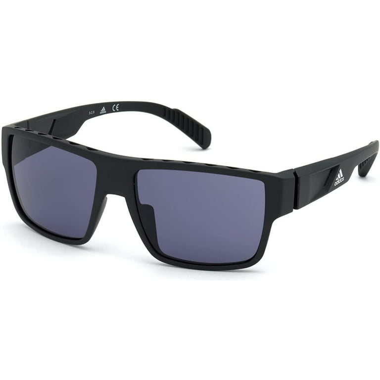 Horizontal maletero pálido Adidas SP0006 02A 57MM Matte Black/Smoke Lens Kolor Up Tm Rectangular  Sunglasses for Men + BUNDLE With Designer iWear Complimentary Eyewear Kit -  Walmart.com