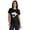 Black, variant on Inkmeso Scoop-Neck Mommy Shark Graphic Tshirt Short Sleeve Women Cotton Tee Casual