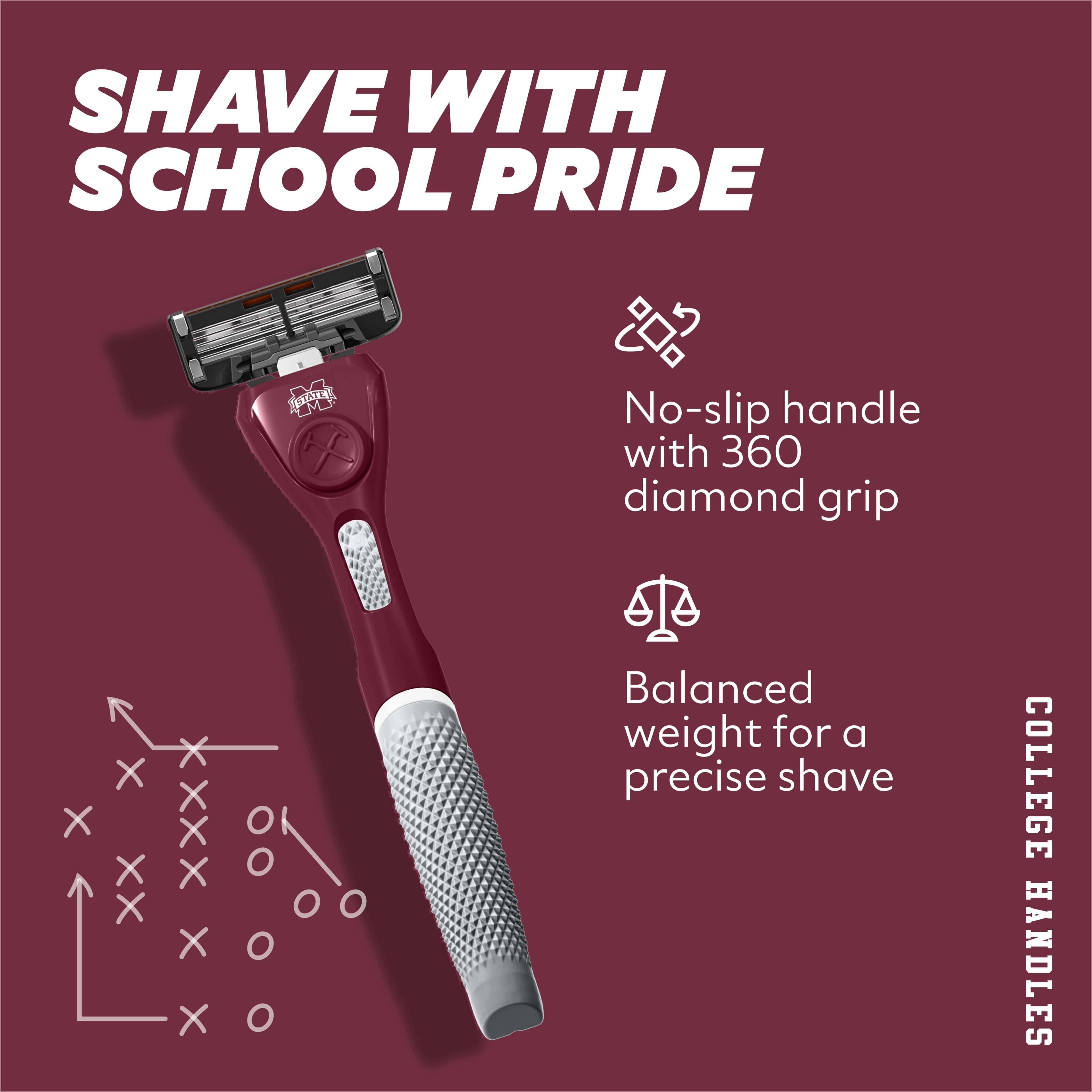 Dollar Shave Club Mississippi State 6-Blade Razor Starter Set