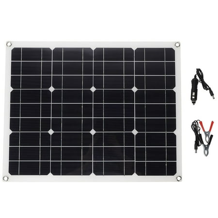 

Outdoor 40W Monocrystalline Solar Panel Kit Flexible Solar Panel with Battery Clip