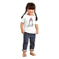 thumbnail image 4 of Cat Lovers Patriotic American Kitty Toddler Boy Girl T Shirt Infant Toddler Brisco Brands 4T, 4 of 6