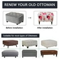 thumbnail image 6 of Dowbom Ottoman Slipcovers,Stretch Rectangle Footrest Stool Covers Removable Washable Anti-Dust Soft Printed Ottoman Cover for Foot Stool Furniture Protector for Living Room Bedroom-1-C, 6 of 8