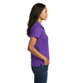 thumbnail image 3 of GOLDENROW Women High Performance Pure Dry Fit Poly Polo Shirt, Durable Casual Golf Shirt, Purple, 4XL, 3 of 5