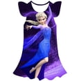 thumbnail image 1 of 2023 año Disney lindo Frozen Elsa princesa vestido niñas dibujos animados Frozen Elsa vestidos princesa niños fiesta ropa 1-10 Years10T Gao Jinjia LED, 1 of 2