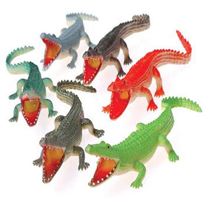US Toy Company 2381 Crocodile6 Inch Pack of 12