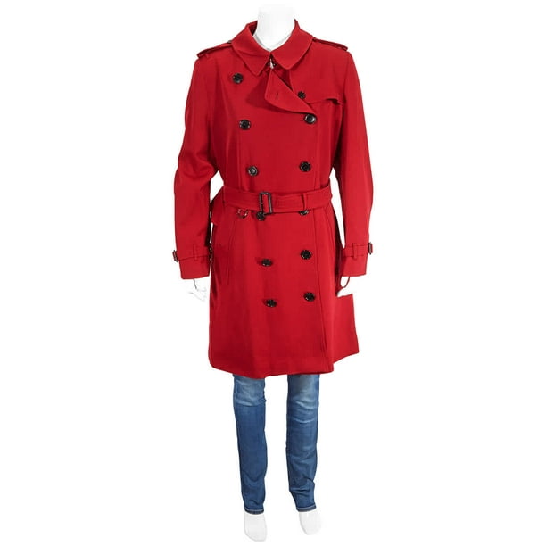 Burberry Parade The Mid-length Kensington Trench Coat, Brand Size 6 (US Size 4) -