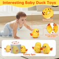 thumbnail image 4 of Baby Musical Duck Toys Set with 2 Baby Ducks for 0-3 3-6-12 Months Infants Tummy Time Toys Newborn Development Light Up Music Crawling Walking Toys 1 2 Year Old Boys Girls Birthday, 4 of 5