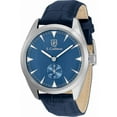 thumbnail image 1 of S. Coifman SC0530 Men's Metallic Blue Dial Leather Strap Watch, 1 of 1