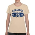 thumbnail image 2 of Officially Licensed Legends Of Lucha Libre Komander Wrestling Tribute Logo Women's T-shirt, 2 of 3