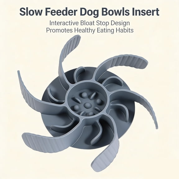 YOYAHATEM Dog Slow Food Bowl Food Divider Insert With Suction Cups Anti-choking Pet Slow Feeder Silicone Dog Food Bowl Insert Pet Feeding Supplies