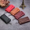 thumbnail image 2 of Multifunction Key Bag Housekeeper Holders Leather Keychain Men Women Buckle Keys Organizer Case, 2 of 4
