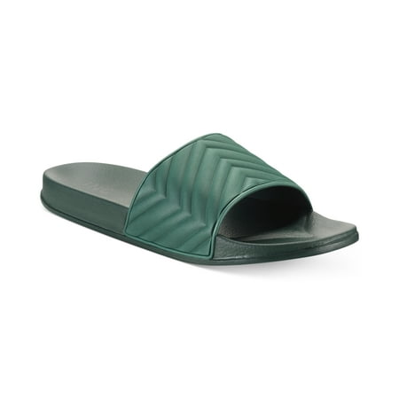 

INC International Concepts Men s Xander Pool Slide Sandals Shoes Green Size 12 M
