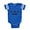 Royal Blue, variant on CafePress - FIN Kiss Me Vegan - Cute Infant Baby Football Bodysuit