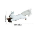 thumbnail image 3 of Uutvery Christmas Squirrel Table Decor,Lifelike White Squirrels Christmas Ornament,Desktop Mini Figurine Display,Winter Holiday Decor,Unique Xmas Tree Ornament,Adornment Garden Squirrel, 3 of 8