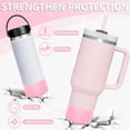thumbnail image 5 of Soumake Glitter Silicone Water Bottle Boot Sleeve Non-Slip Insulation Cup Bottom Protector Anti-Scalding Flask Cup Bottom Bumper Water Cup Protective Accessories Household, 5 of 8