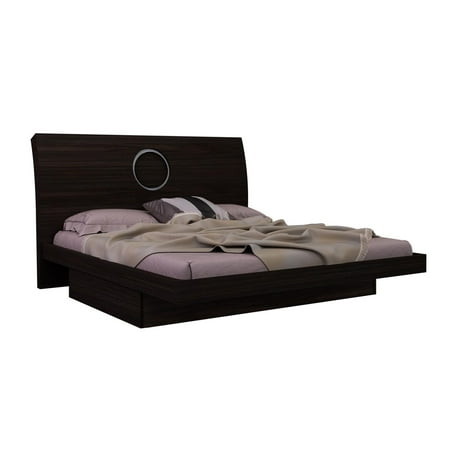 Monte Carlo Bedroom Furniture - Global Furniture Monte Carlo Wenge High Gloss Finish King Size Bed Modern