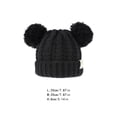 thumbnail image 3 of Gorro y esponjoso Sonducket con bolas de pompones gorro de punto mixto Multicolor para niños Type3 NO3, 3 of 6