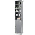 thumbnail image 6 of Pemberly Row 72'' Contemporary MDF Bathroom Cabinet with 5 Shelves in Gray, 6 of 12