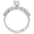 thumbnail image 3 of Pompeii 1 1/3 ct TDW Diamond Engagement Ring Wedding Set 14k White Gold (I/J,I2-I3), 3 of 3