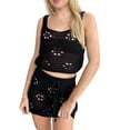 thumbnail image 4 of Lucakuins, conjuntos de verano de 2 piezas para mujer, camisetas sin mangas de punto recortadas de ganchillo y minifalda elástica, ropa de calle estética, ropa de playa Lucakuins moda, 4 of 7