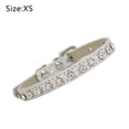 thumbnail image 2 of Rhinestone dog collars sparkle cat collars soft suede leather dog and Cat Rhinestone dog collars, 2 of 5
