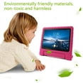 thumbnail image 3 of Golden Sheeps Kid Friendly Case Compatible for iPad 9/8/7 Generation Case (2021/2020/2019) 10.2 inch ,iPad Air (2019)10.5-inch Shockproof Ultra Light Weight Convertible Handle Stand Cover (Rose), 3 of 7