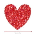 thumbnail image 3 of Apliques de diamantes de imitación en forma de corazón de 4 cm para decoración de ropa y zapatos, con adhesivo término, taladro de resina, 3 of 7