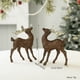 thumbnail image 4 of Adornos navideños de reno con purpurina | Juego de 2 accesorios para fotos colgantes | Decoración navideña para fiestas en casa, oficina y habitación infantil | Decoración festiva de mesa, 4 of 4