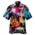 thumbnail image 3 of Camisetas gráficas con herramientas musicales personales y estampados por todas partes para hombre, camisetas de verano de manga corta de talla grande para playa hawaiana, camisa para hombre, 3 of 5