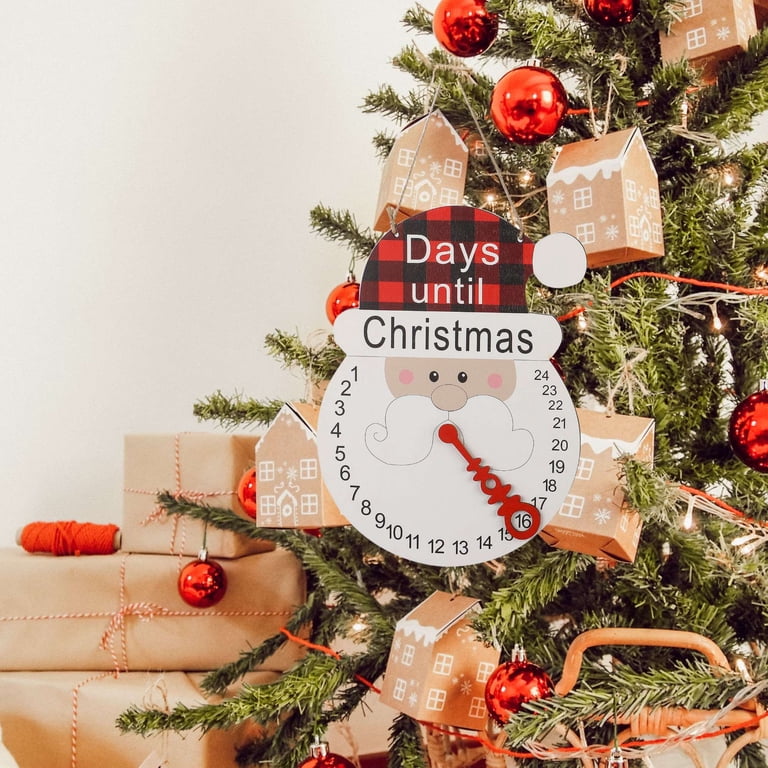 Gustave Wooden Santa Christmas Countdown Calendar 24 Days Until