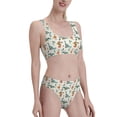 thumbnail image 2 of Daiia Summer Dinosaur printed 2 piece Swimsuit Bikinis for Women High Waisted Racerback Bathing Suits Summer Tummy Control Scoop Neck Swimwear-Small, 2 of 8