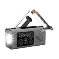 thumbnail image 2 of BELOVING Radio d'Urgence Compacte Multifonctionnelle Radio Météo pour Maison Randonnée Intérieur Gris, 2 of 9