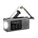 thumbnail image 1 of Radio de emergencia con manivela y conector para auriculares, linterna compacta de energía solar gris, 1 of 9