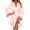 Pink, variant on Morning Robe Ladies Feather Soft Bridal Wedding Sleepwear Elegant Satin Kimono Loungewear Comfortable Bathrobe