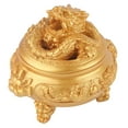 thumbnail image 4 of Porte-encens, Encens de 3 Pieds Multi-Usage pour Cadeaux Jaune Doré, Bronze, Cuivre Rouge, 4 of 8