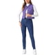 thumbnail image 2 of Chaleco sin mangas de mezclilla lavado para mujer INSPIRE CHIC con botones y bolsillos morado S, 2 of 6